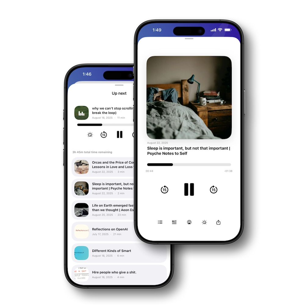 txtpod player and up-next queue